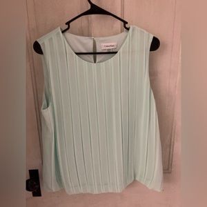 Teal dressy tank by Calvin Klein